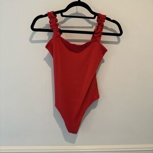 Red bodysuit